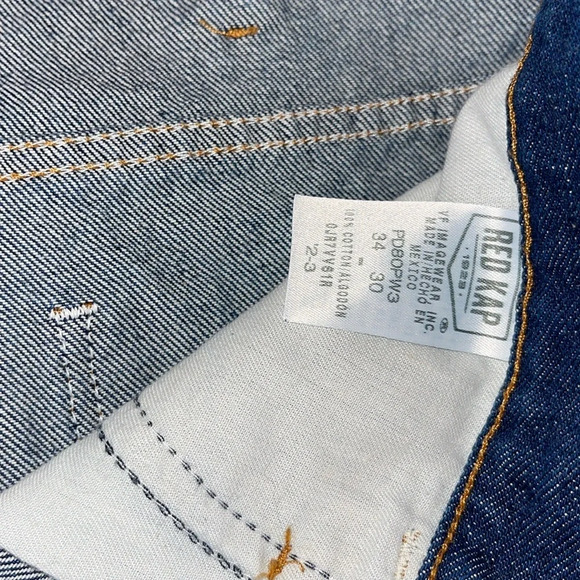 Red kap work denim 34x30 - Picture 3 of 5